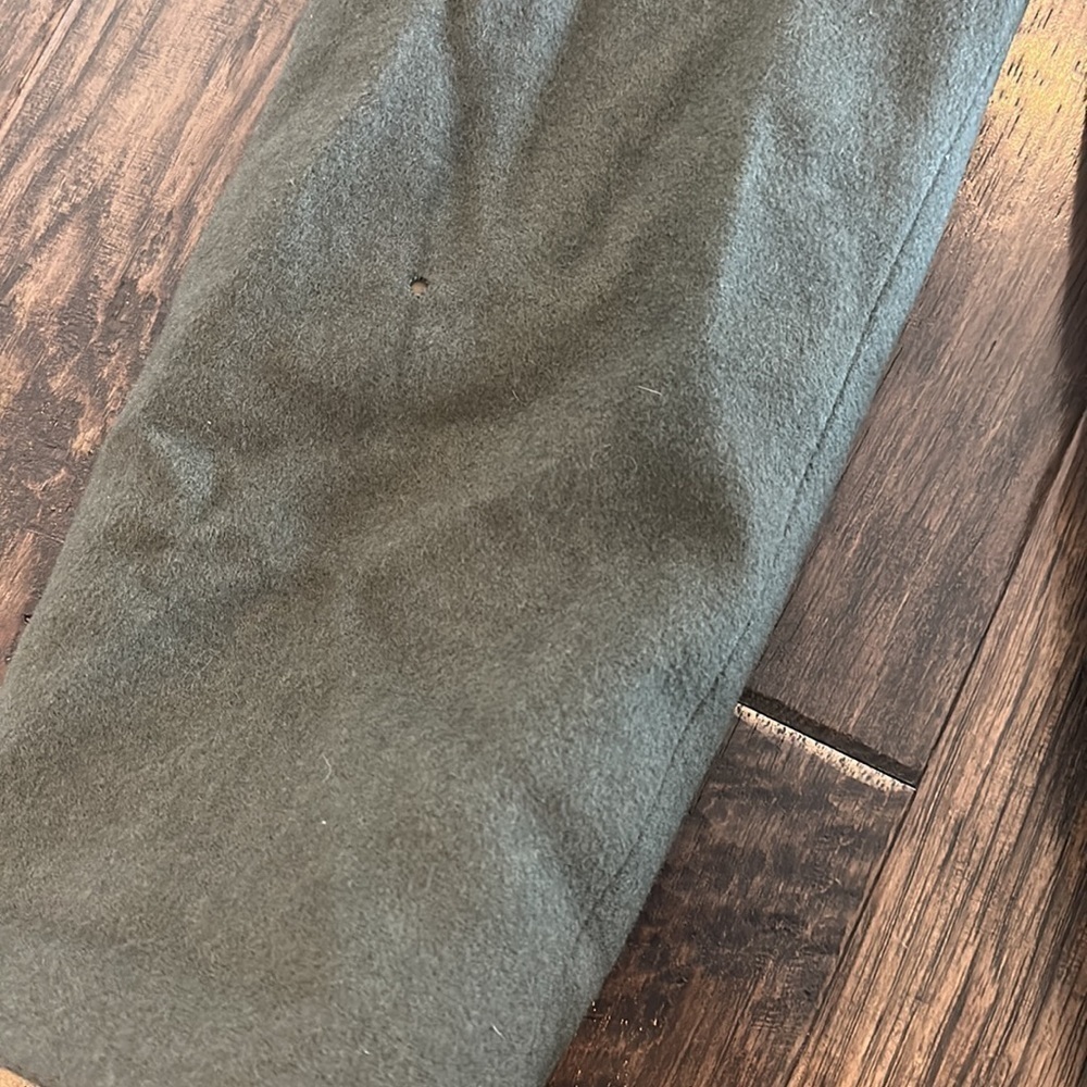 LL Bean Womens Green Wool/Cashmere Blazer Size 10R - Picture 7 of 11